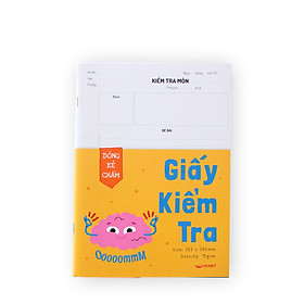 Tập 15 giấy kiểm tra đôi - Ruột kẻ ngang chấm - Giấy kiểm tra Crabit - Combo 5 cuốn