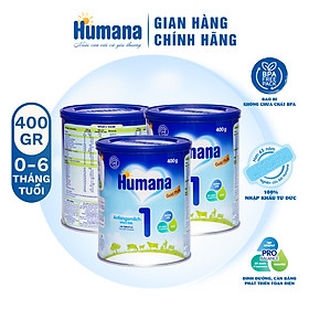 Combo 3 lon Sữa bột Humana gold plus 1 400g