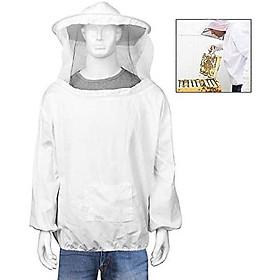 Bộ đồ bảo vệ người nuôi ong áo khoác Beekeeper có mũ, bảo vệ ong chủ nhà chuyên nghiệp