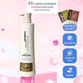 Keratin tươi Natural Protein Galanzer Phục Hồi Tóc Hư Tổn chuyên nghiệp tại Salon 780ml + Gội xả gói Karseell 15ml