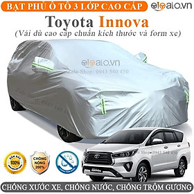 Bạt trùm che phủ xe ô tô Toyota Cao Cấp 3 Lớp Chống Nắng Nóng Chống Nước Chống xước
