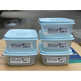 Mua Hộp Nhựa Đựng Thực Phẩm Tủ Lạnh 2200ml màu xanh   màu trắng Nhật Bản