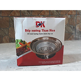 Bếp nướng than hoa âm bàn ĐK inox, bếp nướng than hoa âm bàn dùng cho quán vỉa hè