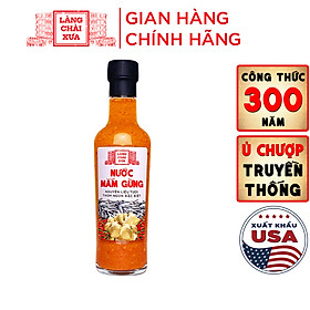 Đặc Sản Phan Thiết - Nước Mắm Gừng Pha Sẵn Cao Cấp Làng Chài Xưa, Nguyên Liệu Tươi, Thơm Ngon Đặc Biệt Từ Gừng, Tỏi, Ớt Tươi, Chai Thủy Tinh 300G