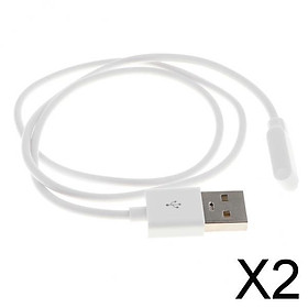 2xUSB Watch Charging Cable  Charger Dock for 2 Pin Smart Watch 7.62 Mm