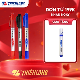 Combo 5/10/20 Bút lông dầu 2 đầu bút Thiên Long PM-04 bám dính tốt trên các vật liệu: Giấy, gỗ,nhựa, thủy tinh, gốm, sứ