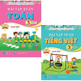 Sách Combo Bài Tập Tuần Toán, Tiếng Việt Lớp 3 - Cánh Diều - BẢN QUYỀN