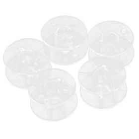 5 Pieces Clear Plastic Sewing Machine Bobbins For Household  Machines