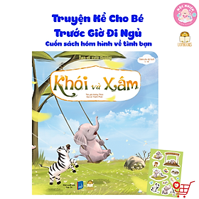 Truyện Kể Cho Bé Trước Giờ Đi Ngủ - Khói Và Xám (Cuốn sách hóm hỉnh về tình bạn, tặng 1 sticker nhân vật) - LionBooks