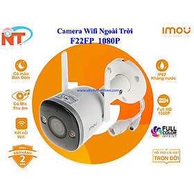 Camera IP Wifi Ngoài Trời Imou F22FP Bullet 2E Full HD 1080P CÓ MÀU BAN ĐÊM, KÈM PHÍCH CẮM ÂM - Hàng Chính Hãng