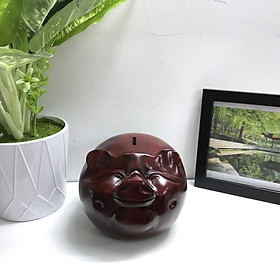 Mua Tượng Đầu Heo Gỗ Nguyên Khối Phong Thủy - Chiêu Tài Lộc - Size Nhỏ