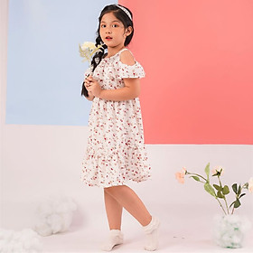 Váy đầm cho bé gái cao cấp Econice V014. Size 5, 6, 7, 8, 10 tuổi mặc mùa hè