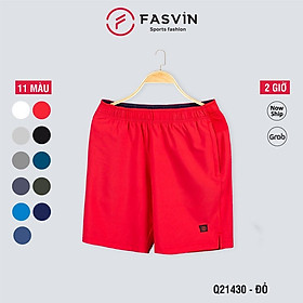 Quần đùi thể thao nam Fasvin Q21430.HN vải gió chun mềm mại co giãn thoải mái, năng động trẻ trung