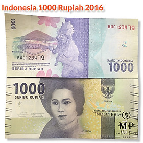 Mua Tiền Indonesia 1000 rupiah mới cứng hình ảnh người phụ nữ - Tiền mới keng 100% - Tặng túi nilon bảo quản