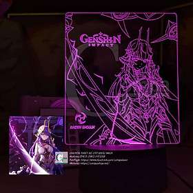 Mua Đèn Ngủ Genshin Impact Raiden Shogun Type 04 GGSI2304 16 MÀU TUỲ CHỈNH