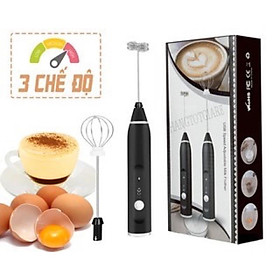 Mua Máy tạo bọt cà phê  máy đánh trứng đánh bọt cà phê mini có 3 tốc độ sử dụng pin sạc cao cấp tặng kèm dây sạc