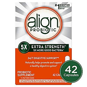 Align Extra Strength Probiotics Supplement, Vegan and Gluten Free, 42 Capsules, Digestive Support for Men and Women