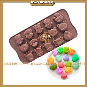 Mua Khuôn Silicon Đổ Socola/Thạch/Đá/Kẹochipchip/Pudding Hình Thú Cầm Chữ