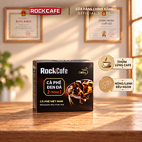 RockCafe - Cà phê đen đá 2 trong 1 (Hộp 15 gói x 16 gr)