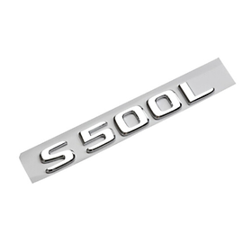 Decal tem chữ S500L, S450L, S400L dán đuôi xe ô tô, chất liệu nhựa ABS cao cấp