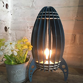 Mua Đèn ngủ gỗ để bàn decor _ đèn ngủ tàu con thoi