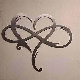 Wall Hanging Heart Infinity Love Sign Hanger Decoration Valentine's Gift