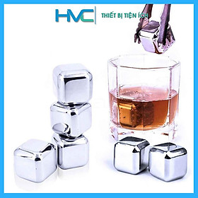 Mua Viên đá vĩnh cửu lạnh không tan hộp 8 viên đá Inox304 dùng thay đá nước tặng kèm gắp