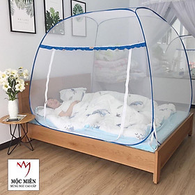 Màn chụp cao cấp Mộc Miên đỉnh rộng ,Mẫu Không Hoạ Tiết - Kích thước 1,6mx2m( Hà Nội )