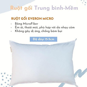 Ruột Gối Đầu Micro 45*65cm EVERON