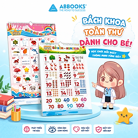 Tranh Treo Tường Giáo Dục Cho Bé Bảng Chữ Cái Chữ Số Rau Củ Tiếng Anh ABBOOKS