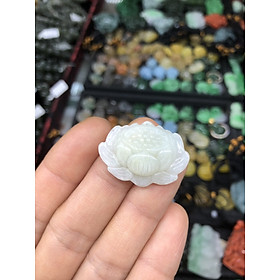 Mặt dây chuyền hoa sen phong thủy đá ngọc cẩm thạch