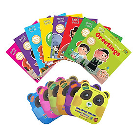 Combo Trọn Bộ 8 Cuốn Vui Ứng Xử - Tặng Kèm Bộ 6 Tập Sách Thiếu Nhi Cùng Gấu Học Tiếng Anh