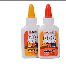 Nơi bán Keo sữa M&G-40 ml-nắp 2 màu đỏ, vàng có hình thỏ dễ thương-MF7201-1 chai - Giá Từ -1đ