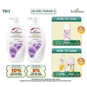 Combo 2 Sữa tắm hương nước hoa Enchanteur Sensation 650gr Chai