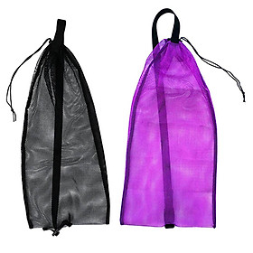 2 Pcs Drawstring Mesh Bag Storage Bag With Drawstring Closure Net Bag For Diving Equipment Diving Water Sports