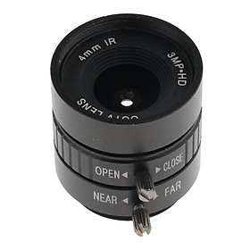 1/2" Fixed Iris 4mm 3MP 2  IR Lens CS Mount for Security IP Camera