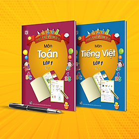 Phiếu bài tập cuối tuần môn Toán - Tiếng Việt lớp 1 (bộ Kết Nối tri thức - 2 quyển)