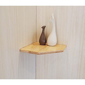 Mua Kệ góc treo tường gỗ tự nhiên dấu chân dùng để trang trí  decor  kích thước 20cm-30cm