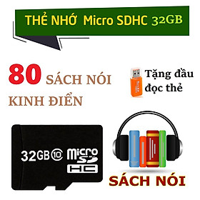 Thẻ nhớ sách nói 32GB tuyển chọn 80 cuốn sách hay