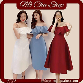 ĐẦM XOÈ TRỄ VAI BÈO SANG 74261379 [MỎ CHU SHOP