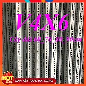 Mua (Dài 60_70_80_90cm ) Cây sắt V lỗ V4x6cm dày 1.8li