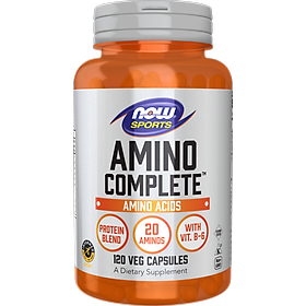 Viên Uống NOW FOODS Amino completeTM 1200mg Phục Hồi Cơ Bắp Chống Dị Hóa Sau Tập Luyện Lọ 120 Viên