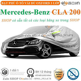 Bạt che phủ xe ô tô Mercedes CLA 200 3 lớp cao cấp