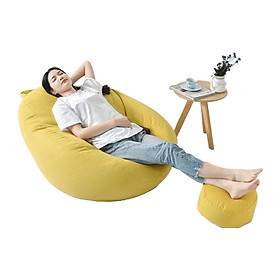 Mua Ghế Lười Hạt Xốp 3ii Home Chất Lượng Cao Màu Vàng Size L 100x120cm