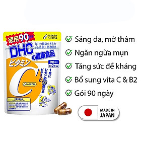 Viên uống Vitamin C DHC Nhật Bản giúp sáng da mờ thâm thực phẩm chức năng giúp tăng cường sức đề kháng JN-DHC-C