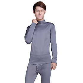 ÁO GIỮ NHIỆT NAM DÀI TAY, NÓT NỈ, CỔ 3 PHÂN 