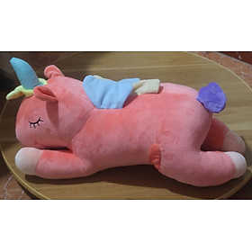 Gấu Bông Kỳ Lân Nằm Dễ Thương, Ngựa Một Sừng Unicorn Nằm Siêu Mềm Mịn 40cm Gối Ôm Kỳ Lân Đáng Yêu Hàng Cao Cấp