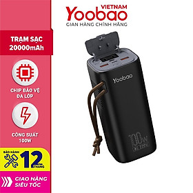 Mua Trạm sạc dự phòng Yoobao EN100 dung lượng 20000mAh Tích hợp đèn pin 20000mah PD45W 220V/100W - Hàng chính hãng