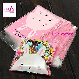 Mua Bộ 10 / 20 / 50 túi kiếng tự dính 7x7cm đựng bánh kẹo  thun cột tóc  quà tặng nhỏ xinh