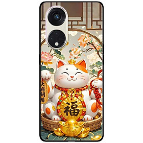 Ốp lưng cho Oppo Reno 2Z, 2F - 6z - 7z 5G - 8z 5G - A96 5G - 8T 4G - 8T 5G - Mèo Thần Thài Trắng Đẹp - Hàng Chính Hãng